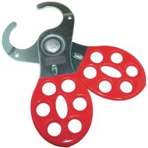 KASP – Cadenas à clé K20038D – Acier enrobé de zinc, Rouge, 38 mm, Sécurise appareils électriques