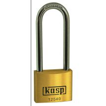Kasp K12550L80D Vorhängeschloss 50 mm verschieden schließend Goldgelb Schlüsselschloss