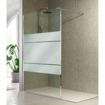 Kassandra - FR633 fresh Panel Fijo de Ducha Decorado Plata Brillo - Medida: 110 cms - Medida: 110 cms - ref: FR63316CLS195108