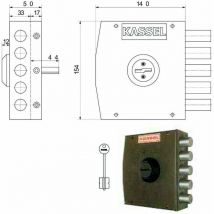 Serratura Sic.Semplice Sx Dm 1102 Kassel