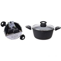 Kasserolle mit Deckel 24 cm Schmiedealuminium Excellent Houseware