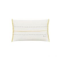 Katie Piper - Reset Cushion 50 x 30cm Yellow Silver