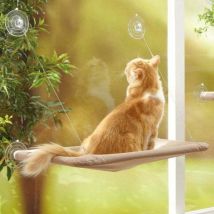 Am Fenster Montierte Katzenhängematte Für Katzenbarsch, Hängendes Saugnapf-haustierbett, Bequem, Langlebig, Stark, Stauraum
