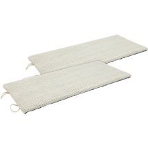 Katzen Kratzbrett klein mit 2 verschiedenen Seiten 50 x 22 cm - 2er Set - Sisal und Plüsch Kratzecke zum Legen oder Hängen