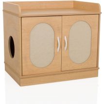 Katzenhaus / Kommode Kittyhome 2 75x53x66,5 Cm Buche Hjh Living