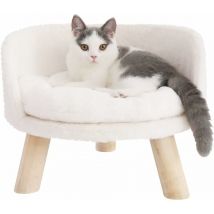 Bingo Paw - Katzensofa Luxus Katzensofa große Katzen katzensessel Katzenhocker erhöhtes Katzenbett mit Katzenkissen, Haustiersofa Hundesofa für