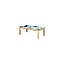 Multifunktionstisch Billard & Tischtennis - 213 x 112 x 81,5 cm - Blau - BALTHAZAR