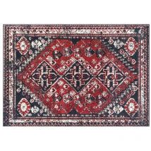 Teppich orientalisch - 200 x 290 cm - Rot & Schwarz - sylhet