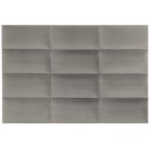 Wandpaneel Bettkopfteil - Samt - 180 cm - Taupe - BONTE von Pascal Morabito