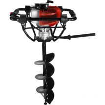 Kawapower - Ahoyadora a Gasolina 52cc 2 Tiempos – 3 Brocas Incluidas (100 / 150 / 200 mm)