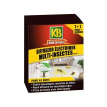 KB - Diffuseur électrique multi-insectes + recharge 35ml /nc