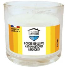 Kb Home Defense - bougie répulsive anti-moustiques et anti-mouches 90 gr - home defense