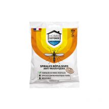 spirales répulsives anti-moustiques sachet de 10 - home defense