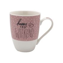 Tazza Mug Porcellana 340 cc – Lavabile in lavastoviglie – Decori assortiti – KB8