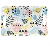 Vassoio Melamina Maniglie Pastel Cm 31X21 KB8