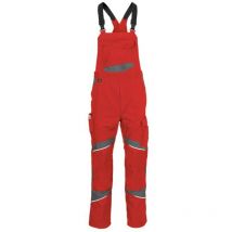 Kübler Latzhose activiq cotton+ 3450 mittelrot/anthrazit Gr. 102