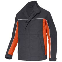 Kübler Jacke kermel top psa 3 dunkelgrau/orange Gr. 106