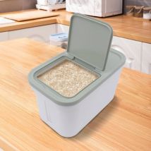 Senderpick - Grand récipient à riz 10 kg pour nourriture, poubelle à céréales de cuisine, récipient à farine, distributeur de riz, boîte de rangement