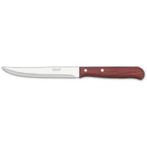 Küchenmesser Arcos Latina 100600 aus Nitrum-Edelstahl und mango aus gepresstem Holz mit einer 13 cm langen Klinge in einer Box.