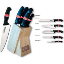 Küchenmesser Horeca Line In Solid Block 5 Stück De Luca