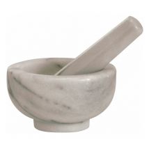 Mörser Marmor, mit Stößel, Höhe: 60 mm, ø: 110 mm - Küchenprofi