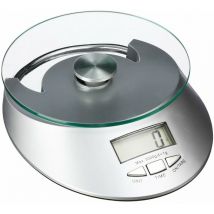 5five Simply Smart - Küchenwaage, Elektronikglas, lcd, max. 5 kg, grau