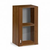 Küchenschrank mit 1 Tür in antikem Nussbaum Vitrine Cm 40x32xH 72