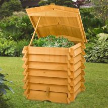 KCT - 300L Large Wooden Beehive Garden Compost Bin Composter