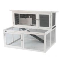 Ancona 4ft Rabbit Hutch with Extended Run - Grey - KCT