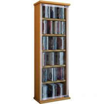 Ebuy24 - Classic Étagère, Tour cd, 6 Étagères, imitation hêtre.