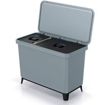 Keden - Système de tri de recyclage 10L, 23L Systema 57x29x41 cm - Noir