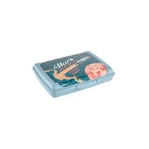 Keeeper Boîte Pratique Pour Protège-Dents/nez, Transparent, 17 X 13 X 3,5 Cm, Design Space Tour, Carla Mini, Bleu Nordique