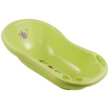 Keeeper - Baignoire ergonomique Hippo avec couvercle, 0-12 mois, 84 cm, Maria, vert