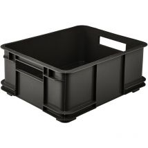 Keeeper - Contenitore con Impugnature Laterali, Euro-Box l, Procyclen, 20,5 l, Bruno Eco Line, Grigio Grafite Eco