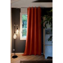 KEEPER - Rideau Thermique Occultant 180x260cm Coloris Terracotta