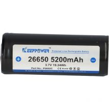 Keeppower 26650 Li-Ion Akku 3,7V 5200mAh (geschützt) - 10A