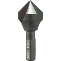Alpen - Kegelsenker u. Entgratsenker bit Z=3 90 Grad hss M5 1/4'Sechskantschaft