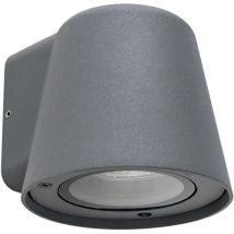 Cone aplique de uso exterior para bombilla GU10 en color negro