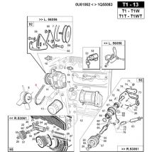 Keilriemen Modelle TURBO1 original Gianni Ferrari 00.17.00.0310