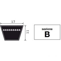 Keilriemensektion B46 1/2 primitive Entwicklung 1220mm Landwirtschaftsmaschine