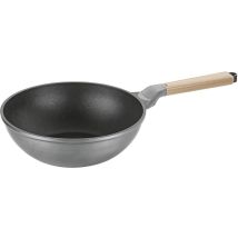 Kela - Poêle Wok Vitana Ø30cm H:10cm Poignée En Bois De Hêtre