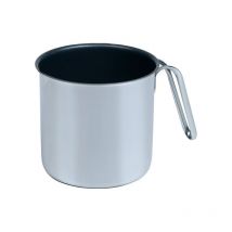 Kelomat Milchtopf Perfekt aus Edelstahl mit Schnabel Ø12 cm Antihaft Induktion