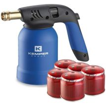 Ke2019 Lampada Per Saldare Tornado + 5 Cartucce Gr.190 - Kemper