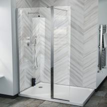 Magna 900 Walk In Wet Room Shower Enclosure Screen and Flipper Return Panel 8mm