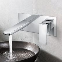Nes Home - Astra Contemporary Concealed Wall Mounted Basin Sink Mixer Tap