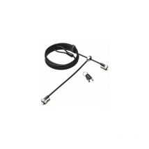 Kensington - Twin MicroSaver 2.0 - Antivol à clé, deux verrous et câble en acier pour pc Portable (2.4 m)