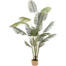 Frankystar - Kentia 210 - Tropische Dekorative KŸnstliche Pflanze Kentia H210 cm fŸr Innen Au§en mit Topf Beige