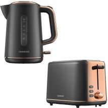 Kenwood - Abbey Lux 1.7 Kettle & 2 Slice Toaster Set, Grey/Rose Gold