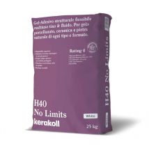 H40 no limits adesivo flessibile multiuso piastrelle 25 kg bianco - Kerakoll