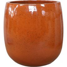 Keramik Blumentopf Socrate Frostfest & Handgefertigt - Für Innen & Außen - Stilvoller Pflanztopf 48 x 49 cm